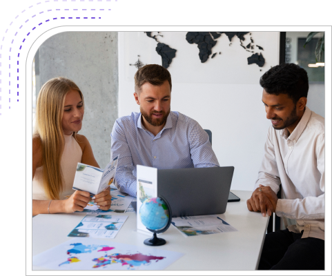 group of people working
